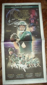 Philadelphia Eagles vs The Evil Empire Patriots collectable newspaper Super Bowl - Picture 1 of 6