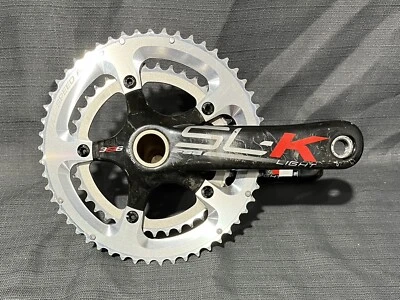 FSA SL-K Light BB386 Evo Carbon Crankset Road 172.5mm 53/39t 5-Bolt 130mm BCD - Image 1 of 4