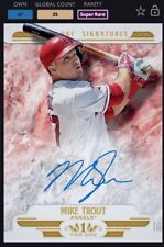 Topps Bunt Mike Trout 2016 Tier One Signature SR 25cc