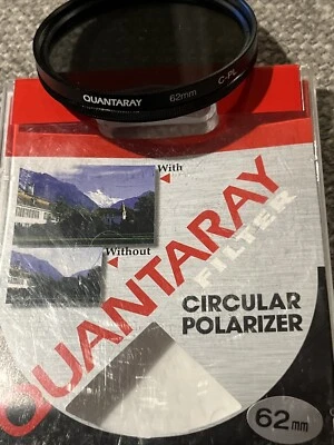 Quantaray Circular Polarizer Camera Filter 62mm - C-PL #003 - Image 1 of 4