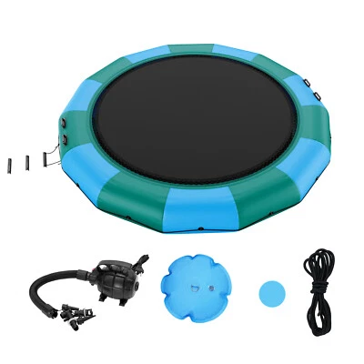 15ft Inflatable Water Trampoline Swim Platform Bounce for Pool Lake Toy - Image 1 of 4