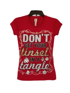 S Xmas Tee Red Don’t Get Your Tinsel In A Tangle - Picture 1 of 11