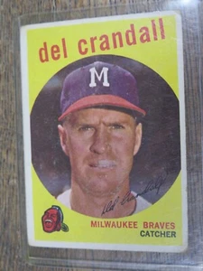 1959 Topps Set-Break #425 Del Crandall Baseball Card - Picture 1 of 2