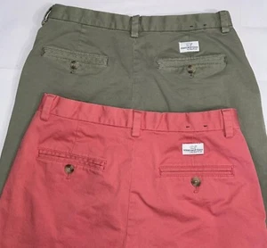Boys VINEYARD Vines Golf Shorts Chinos Sz 16 🐳 Lot Of 2 Adj Waist 10” Ins - Picture 1 of 11