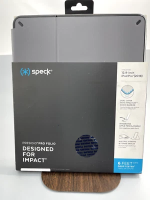NEW Speck 2018 Presidio GRAY Pro Folio Case Designed For 12.9" Apple iPad Pro  - Image 1 of 2