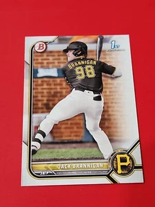 2022 Bowman Draft Paper Base BD-154 Jack Brannigan - Pittsburgh Pirates - Picture 1 of 3