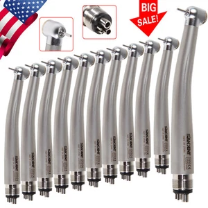 Confezione 1-10 Manipolo Alta Velocità Dentale Pulsante 4 Fori Adatto NSK Pana Max Style - Foto 1 di 20