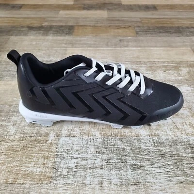 Rawlings Savage Low Mens Shoes Sz 12 D Black White Lace-Up Football Cleats - Image 1 of 4