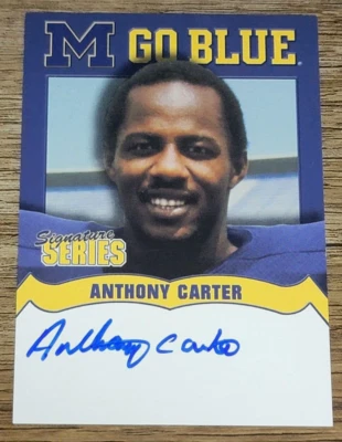TK Legacy Michigan Wolverines MGB26 Anthony Carter Autograph - Image 1 of 2