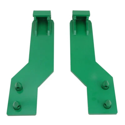 Tractor Loader Quick Tach Weld On Mounting Brackets Fits John Deere -Green Paint - Image 1 of 4