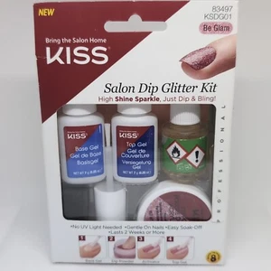 Kiss Salon Dip Glitter Kit, Be Glam 83497 - Picture 1 of 2