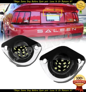 SUPER BRIGHT 1994-2004 FORD MUSTANG 18 SMD LED License Plate Light Lamp Pair Set - Picture 1 of 3