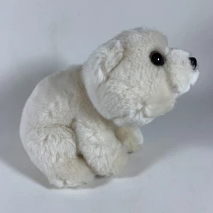 Adorable Aurora Little Polar Bear Sitting Stuffed Animal Plush, Big Eyes (2015) - Picture 1 of 10