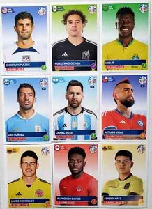 Panini Conmebol Copa America 2024 White Parallel Stickers - Complete The Set - Picture 1 of 94