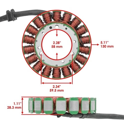 Stator for Yamaha Boulevard XVZ1300A  Royal Star 1300 1999 2000 2001 Foto 1 de 4