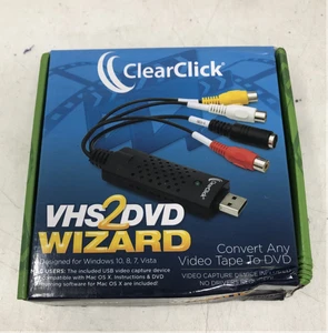 ClearClick VHS To DVD Wizard with USB Video Grabber - Picture 1 of 5