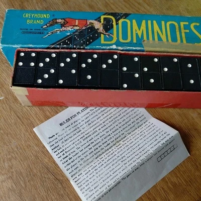 Vintage Dominoes Greyhound Brand Spear's Games Complete Made In England - Image 1 of 2