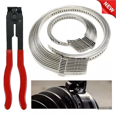 Плоскогубцы для крепления оси шарнирного соединения инструмент с 20 обжимными лентами сменные для автомобилей / квадроциклов США - Изображение 1 из 4
