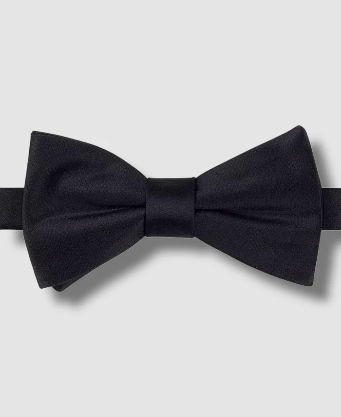 Tommy Hilfiger Men Black Suspenders One Size Width 30mm Bow Tie Set M09