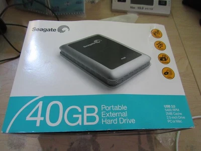 Seagate 40GB Portable External Hard Drive ST940801U2 NIB - Image 1 of 4