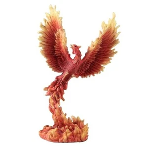 6 1/4 Inch Phoenix Rising Resin Sculpture Hand Painted Figurine - Picture 1 of 8