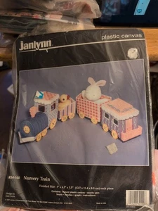 Vintage 1997 Janlynn Plastic Canvas Kit NURSERY TRAIN #34-100, NIP - Picture 1 of 2