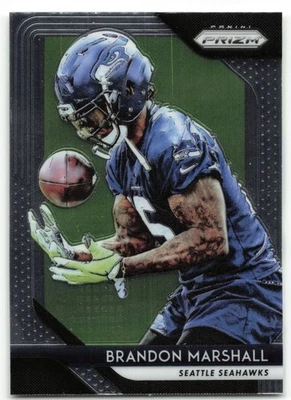 2018 Panini Prizm Brandon Marshall Seattle Seahawks #23 - Image 1 of 2