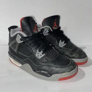 Air Jordan 4 Bred Reimagined Schuhe Jugend 5Y Schwarz Sneaker Nike FQ8213-006 - Bild 1 von 6