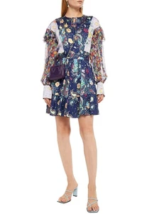 RRP€885 M MISSONI COLLECTION Wrap Dress IT40 US4 UK8 S Paisley & Floral Tie Neck - Picture 1 of 6