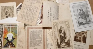 Set preghiera cristiani francesi religiosi vintage immagini santi - Foto 1 di 4