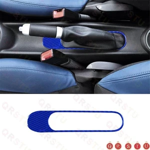For BMW MINI Cooper 07-11 Blue Interior Carbon Fiber Handbrake Panel Trim Cover - Picture 1 of 7