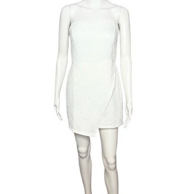 Mini Vestido Forever 21 Blanco Texturizado Sin Tirantes Escote Corazón Talla M Nuevo con Etiquetas Foto 1 de 4