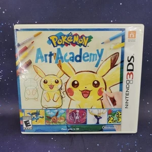 Pokemon Art Academy (Nintendo 3DS 2014) CASE AND INSERTS ONLY - SEE PIC - Picture 1 of 6