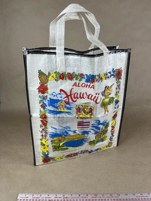 70’s Shopping Tote Bag Hawaii Aloha Souvenir Reusable VGT - Image 1 of 4