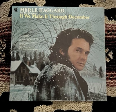 Merle Haggard Sealed LP If We Make It Through December Capitol ST-11276 Original - Image 1 of 2