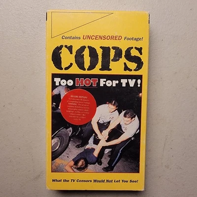 COPS -Too Hot for TV Volume 1 (VHS 1995) Collector’s Edition Tested - Image 1 of 3