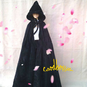 Uncle 1/3 1/4 BJD Clothes Black Cape Cloak for Ball-jointed Doll AS DZ POPO Cool