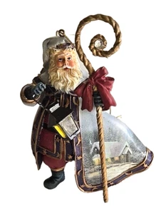 Ashton Drake Galleries Thomas Kincade Christmas Santa Ornament Cedar Nook New - Picture 1 of 8