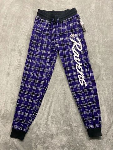 Baltimore Ravens Pants Women's Small Purple Flannel Jogger Sleepwear NFL NWT Cover