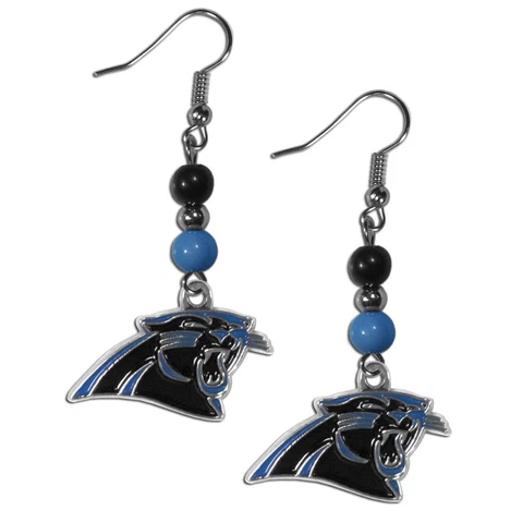 NFL Carolina Panthers Beaded Earrings Cover