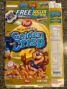 Post Golden Crisp Cereal Box 17 oz 2004 Taylor Twellman New England Revolution