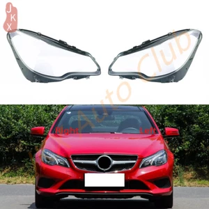 For Mercedes W207 E-Coupe 2014-2017 Headlight Lens Cover Shell & Seal Glue LH+RH - Picture 1 of 11