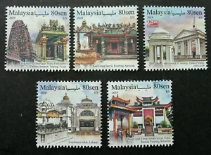 *Envío gratuito Malasia Lugares de Adoración II 2019 Mezquita Templo Sikh (estampilla) montada sin montar o nunca montada - Imagen 1 de 5
