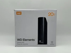 Western Digital 20TB WD Elements Desktop External Hard Drive-WDBWLG0200HBK-NESN - Afbeelding 1 van 6