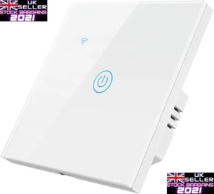 Inwa DS-101 Smart Alexa Light Switch 1 Gang Smart WiFi Touch Switch (E23) - Picture 1 of 10