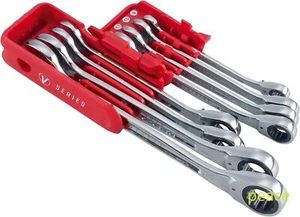 CRAFTSMAN V-SERIES Combination Ratchet Wrench Set, MM, 8 Piece ,p - Picture 1 of 6
