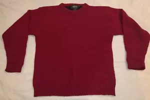 Vintage WOOLRICH 100% Rag Wool Sweater Size Adult Small Red - Picture 1 of 4