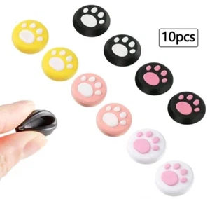 10 PCS Silicone Thumb Grip Cute Cat Paw Design Joystick Covers Nintendo Switch - Picture 1 of 9