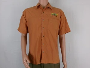 Mountain Hard Wear Button Up Short Sleeve Work Shirt    SIZE: L    ORANGE - Picture 1 of 3