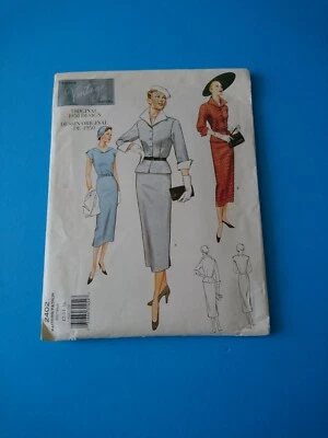 CHAQUETA Y VESTIDO DISEÑO ORIGINAL 1950 PATRÓN COSTURA MODA 2042 TALLAS 12-16 SIN CORTAR Foto 1 de 4